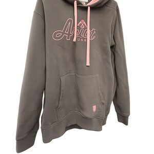 Ariat Brown and Pink Hoodie